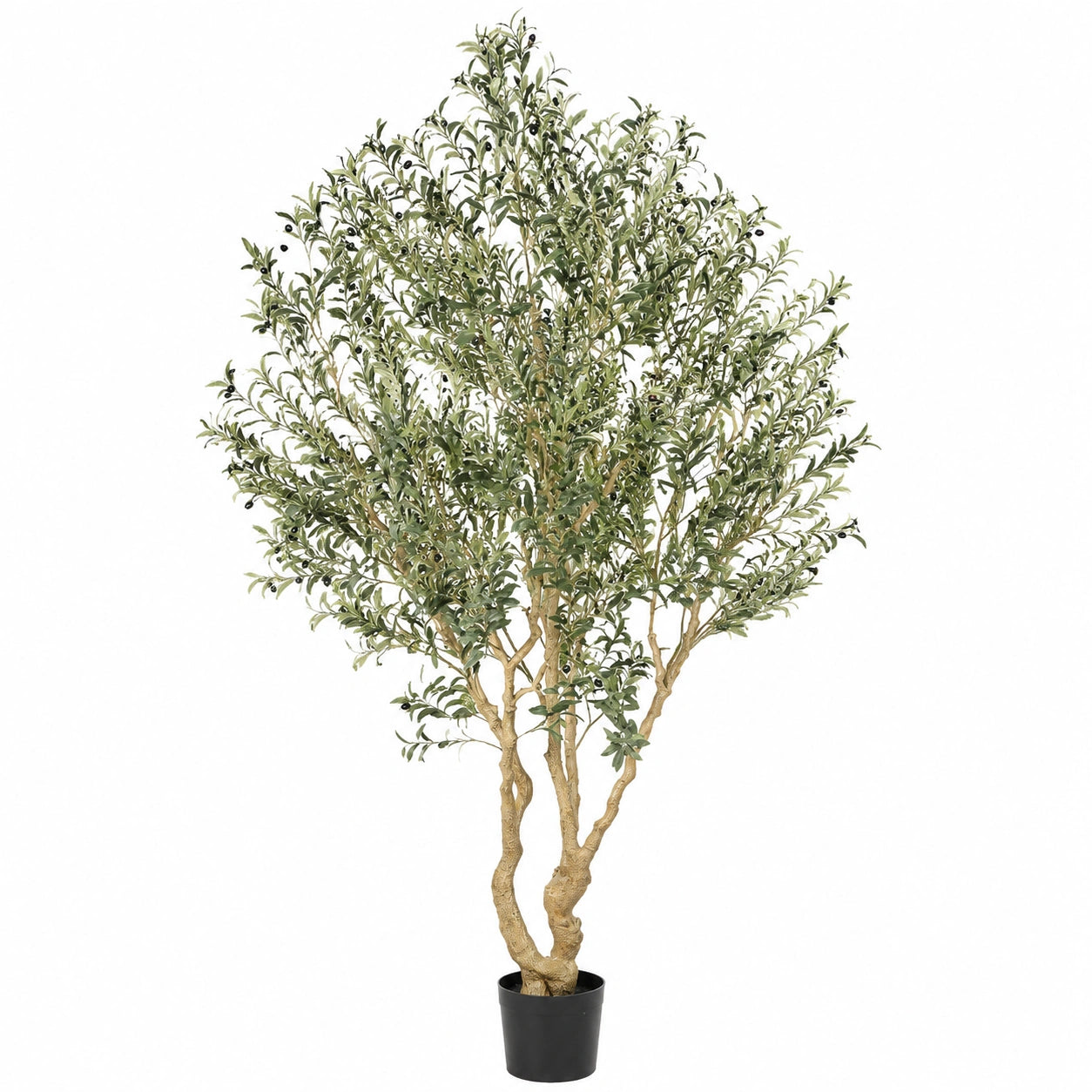 Árbol de Olivo Artificial 180cm en Maceta Negra