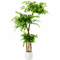 Árbol artificial de 150 cm con maceta blanca