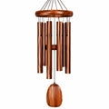 Campana de Viento Tubular de Cobre y Madera para Exterior, 80 cm