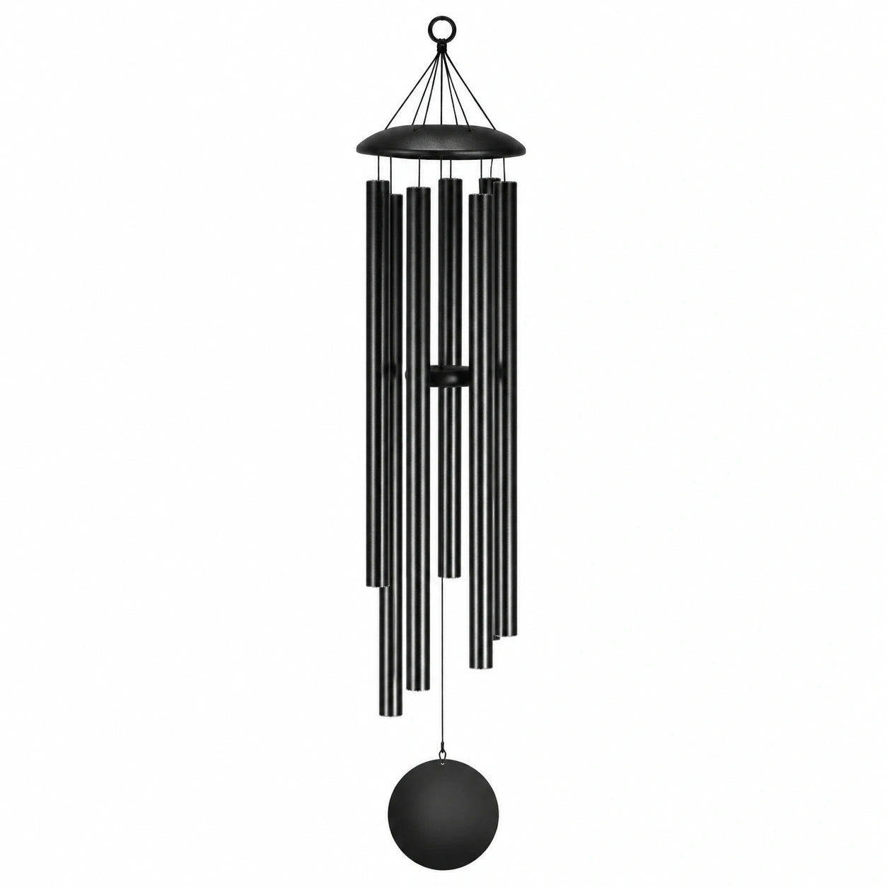 Campanas de Viento Negras para Exteriores, 80 cm