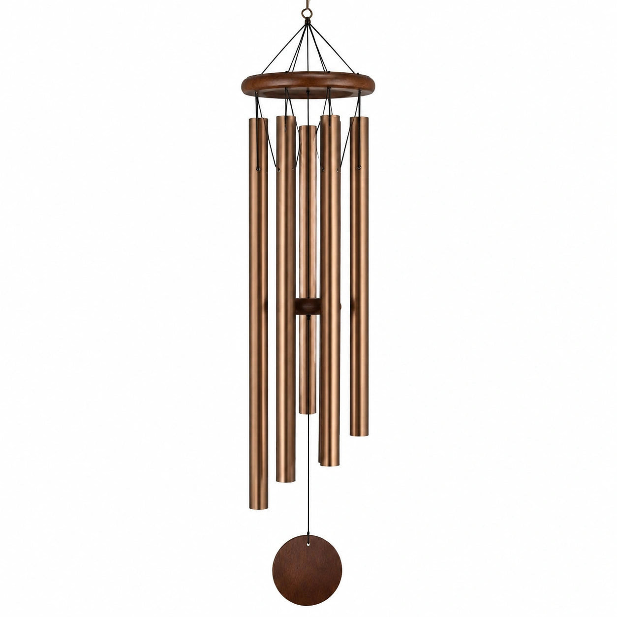 Campanillas de Viento de 5 Tubos Largos en Bronce para Exteriores