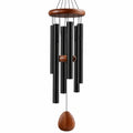 Campanilla de Viento Negra y Madera, 75 cm para Interior y Exterior