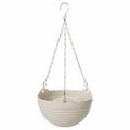 Macetero Colgante Beige de Cerámica para Interior y Exterior